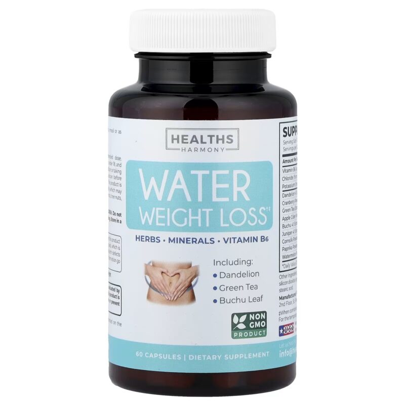 Say Goodbye to Bloating: Discover Water Weight Loss 60 Capsules